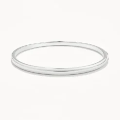 Hot Polished Plain Bangle in Silver Family Gifts | Best Friend Gifts