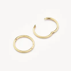 Best Polished Sleeper Earrings in 10k Gold Gifts For Him | Bridal Gifts