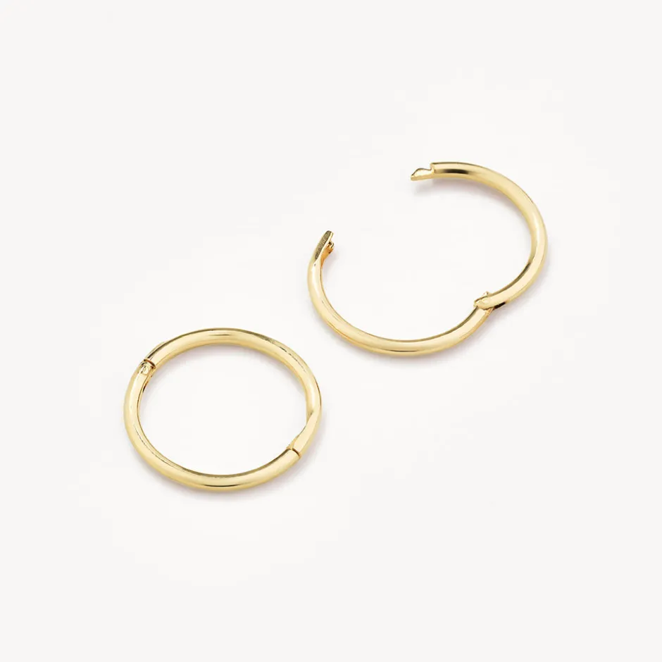 Best Polished Sleeper Earrings in 10k Gold Gifts For Him | Bridal Gifts