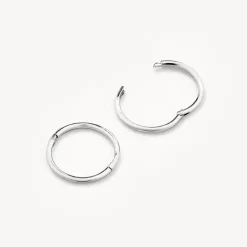Discount Polished Sleeper Earrings in Silver Gifts For Him | Family Gifts