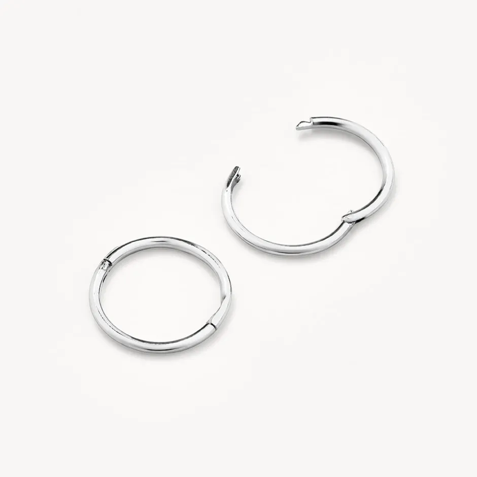 Discount Polished Sleeper Earrings in Silver Gifts For Him | Family Gifts