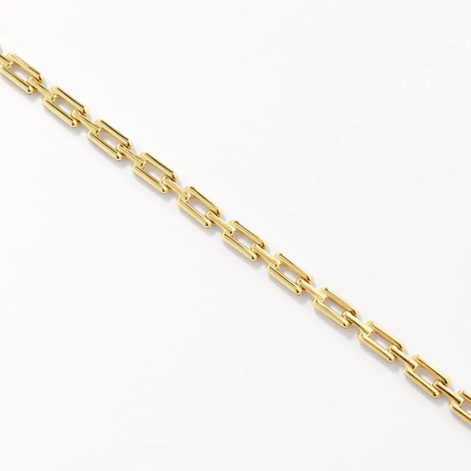 Sale Rectangle Link Chain Bracelet in 10k Gold Bracelets & Bangles | Bracelets