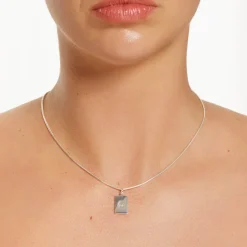 Sale Rectangle Pendant in Silver Best Selling Gifts | Under $150