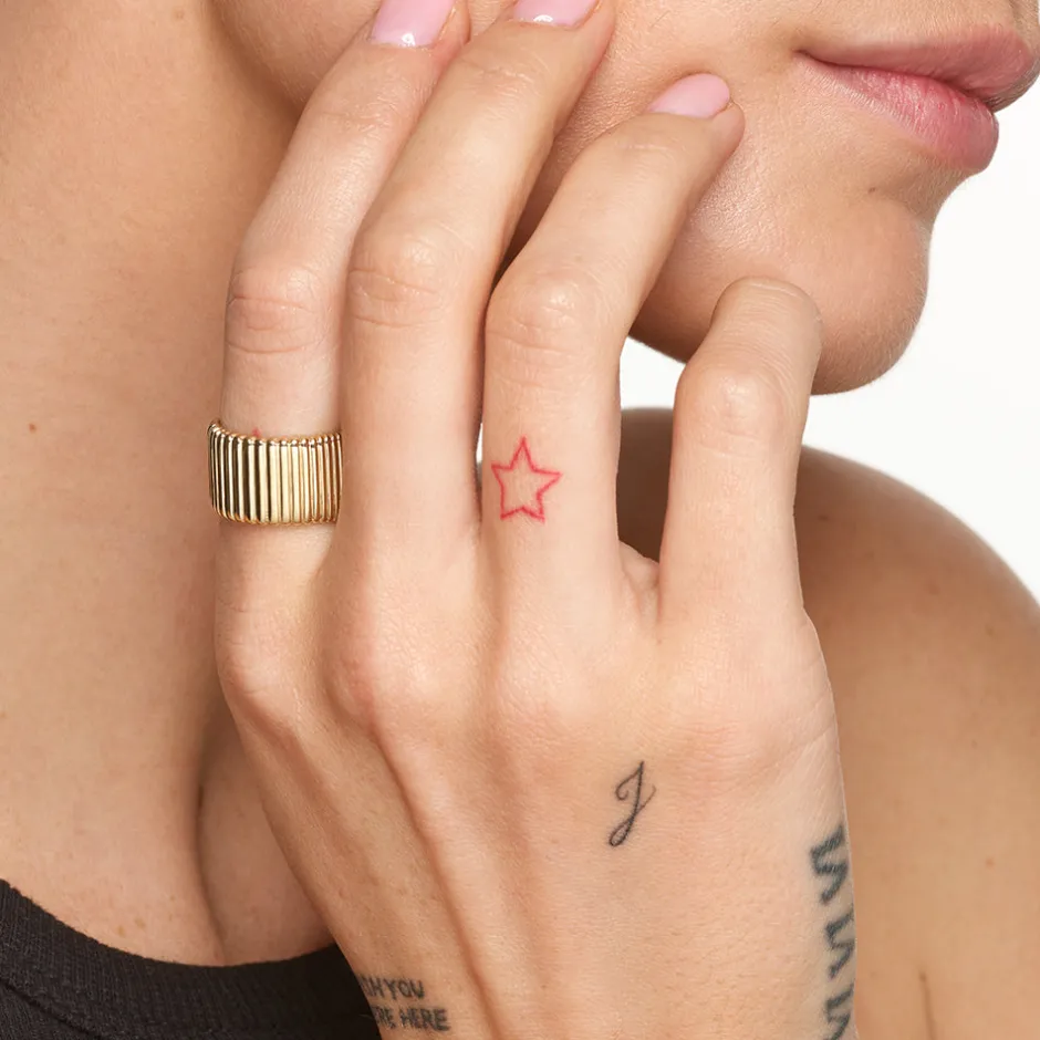 Best Ribbed Tapered Barrel Ring in Gold 18k Fine Gold Plated | Rings