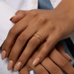 Discount Rope Stacker Ring in 10k Gold Bridal Gifts | Under $150