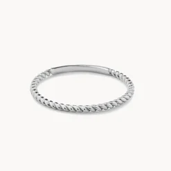 New Rope Stacker Ring in Silver Rings | Stacker Rings