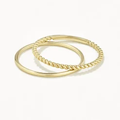Hot Rope Stacker Ring Set in 10k Gold 10k Gold