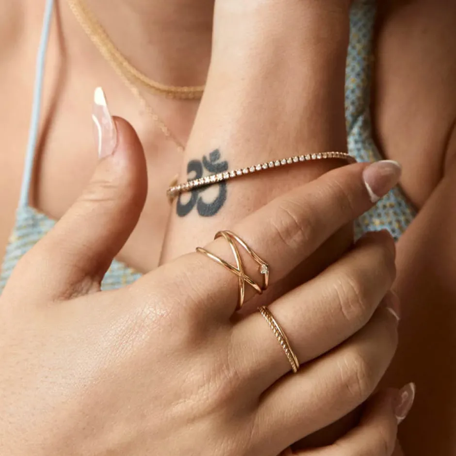 Hot Rope Stacker Ring Set in 10k Gold 10k Gold