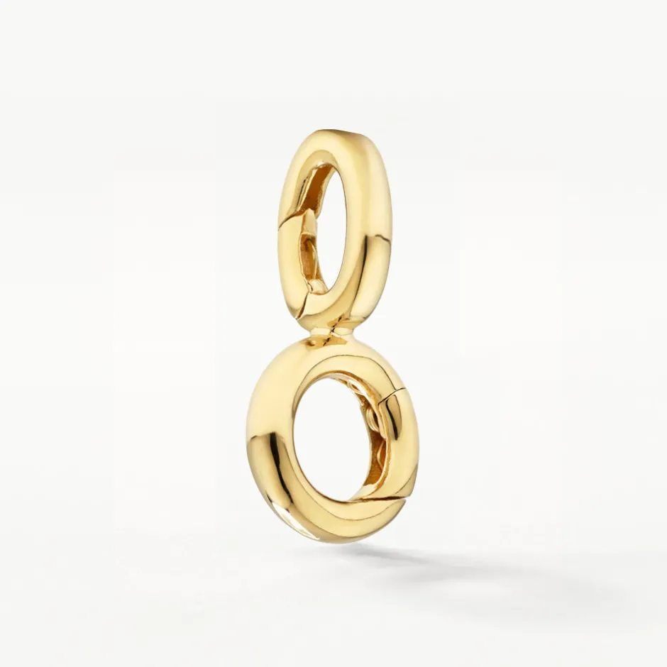 Hot Round Pendant Charm Connector in Gold 18k Fine Gold Plated | Personalisation