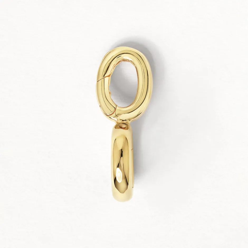 Hot Round Pendant Charm Connector in Gold 18k Fine Gold Plated | Personalisation