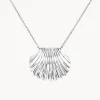 Clearance Shell Pendant Necklace in Silver Under $150 | 925 Sterling Silver