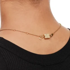 New Single Necklace Connector in Gold Under $150 | 18k Fine Gold Plated