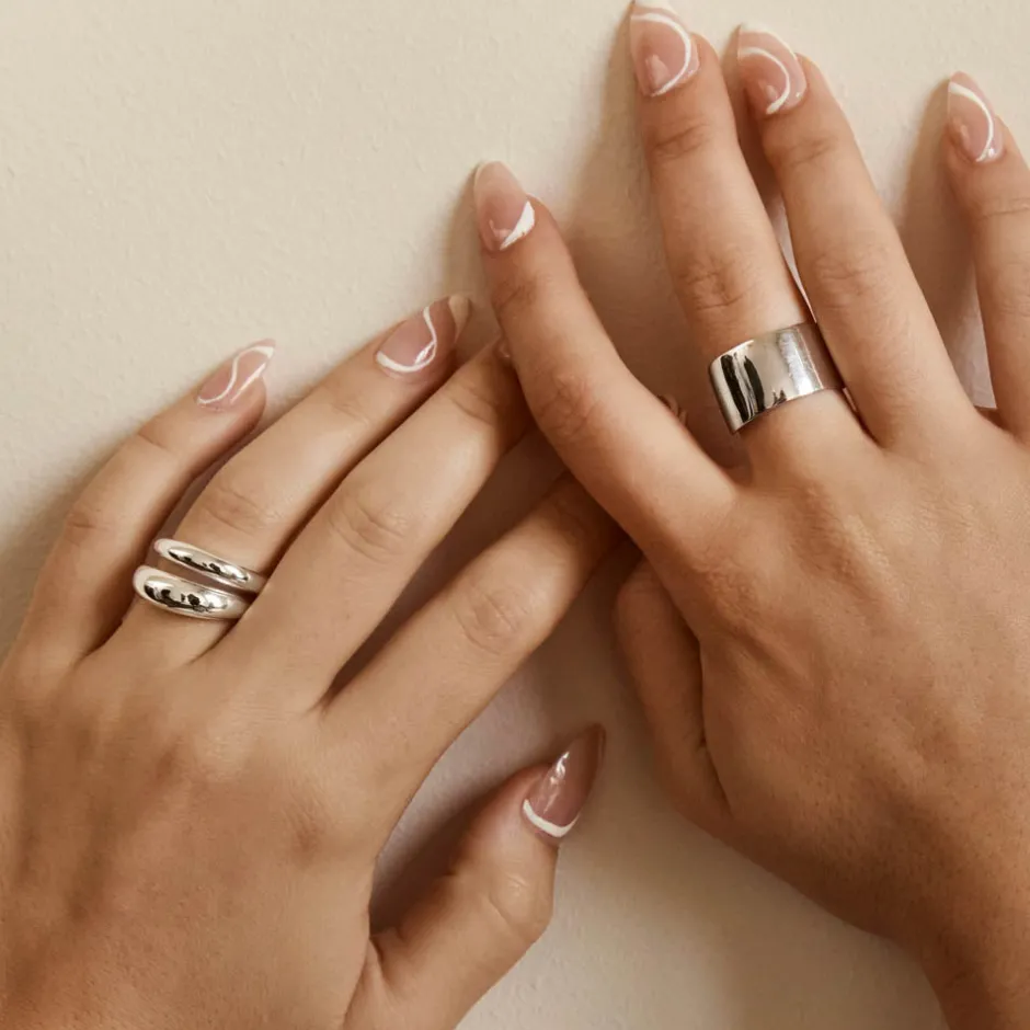 Hot Slim Curve Dome Ring in Silver Best Friend Gifts | 925 Sterling Silver