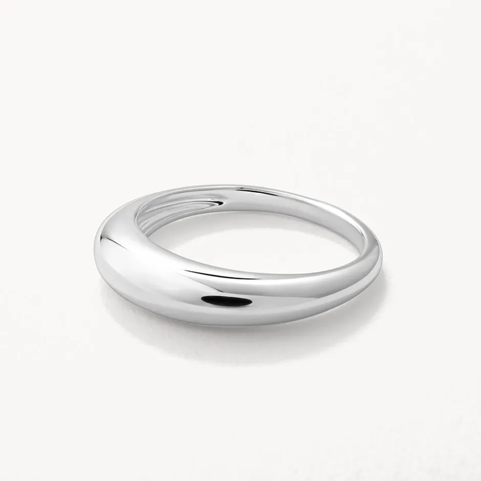 Hot Slim Curve Dome Ring in Silver Best Friend Gifts | 925 Sterling Silver