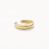 Clearance Slim Curve Single Ear Cuff in Gold Gifts For Him | 18k Fine Gold Plated