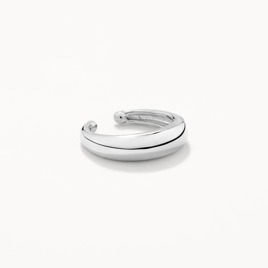 Hot Slim Curve Single Ear Cuff in Silver Gifts For Him | 925 Sterling Silver