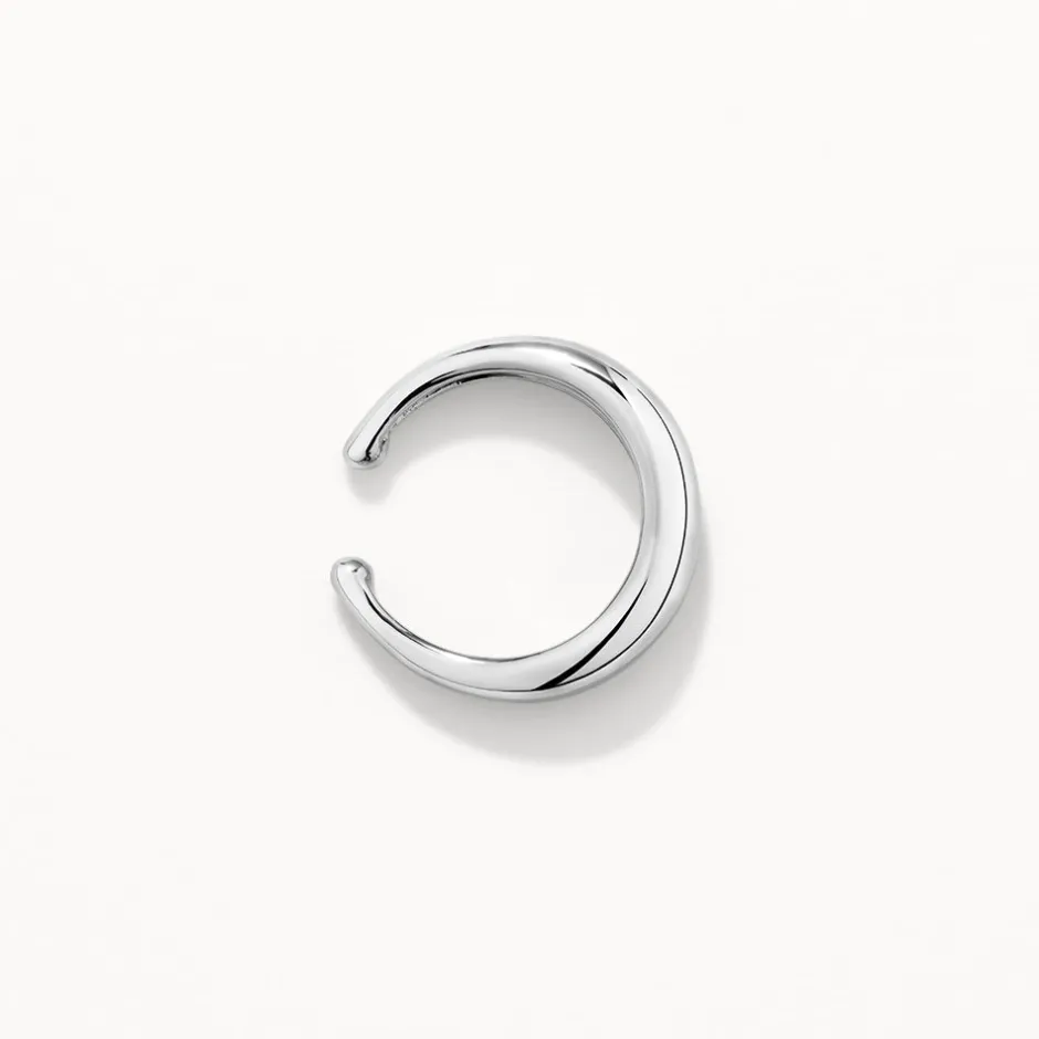 Hot Slim Curve Single Ear Cuff in Silver Gifts For Him | 925 Sterling Silver