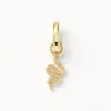 Fashion Snake Charm Pendant in Gold 18k Fine Gold Plated | Personalisation