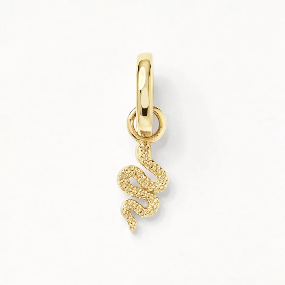 Fashion Snake Charm Pendant in Gold 18k Fine Gold Plated | Personalisation