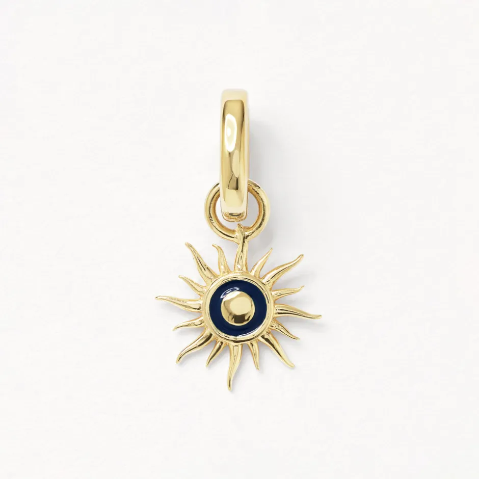 Clearance Soleil Sun Charm Pendant in Gold 18k Fine Gold Plated | Personalisation