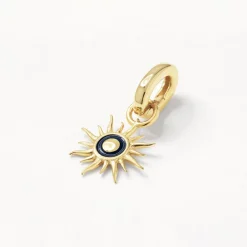 Clearance Soleil Sun Charm Pendant in Gold 18k Fine Gold Plated | Personalisation
