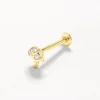 Discount Spotted Mushroom Helix Single Stud in 10k Gold Laboratory-grown Diamonds | Earrings