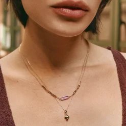 Outlet Spotted Mushroom Pendant Necklace in 10k Gold Laboratory-grown Diamonds | Necklaces & Pendants