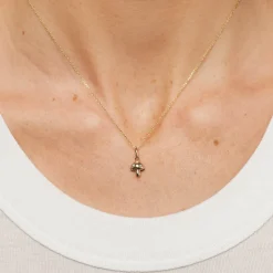 Outlet Spotted Mushroom Pendant Necklace in 10k Gold Laboratory-grown Diamonds | Necklaces & Pendants