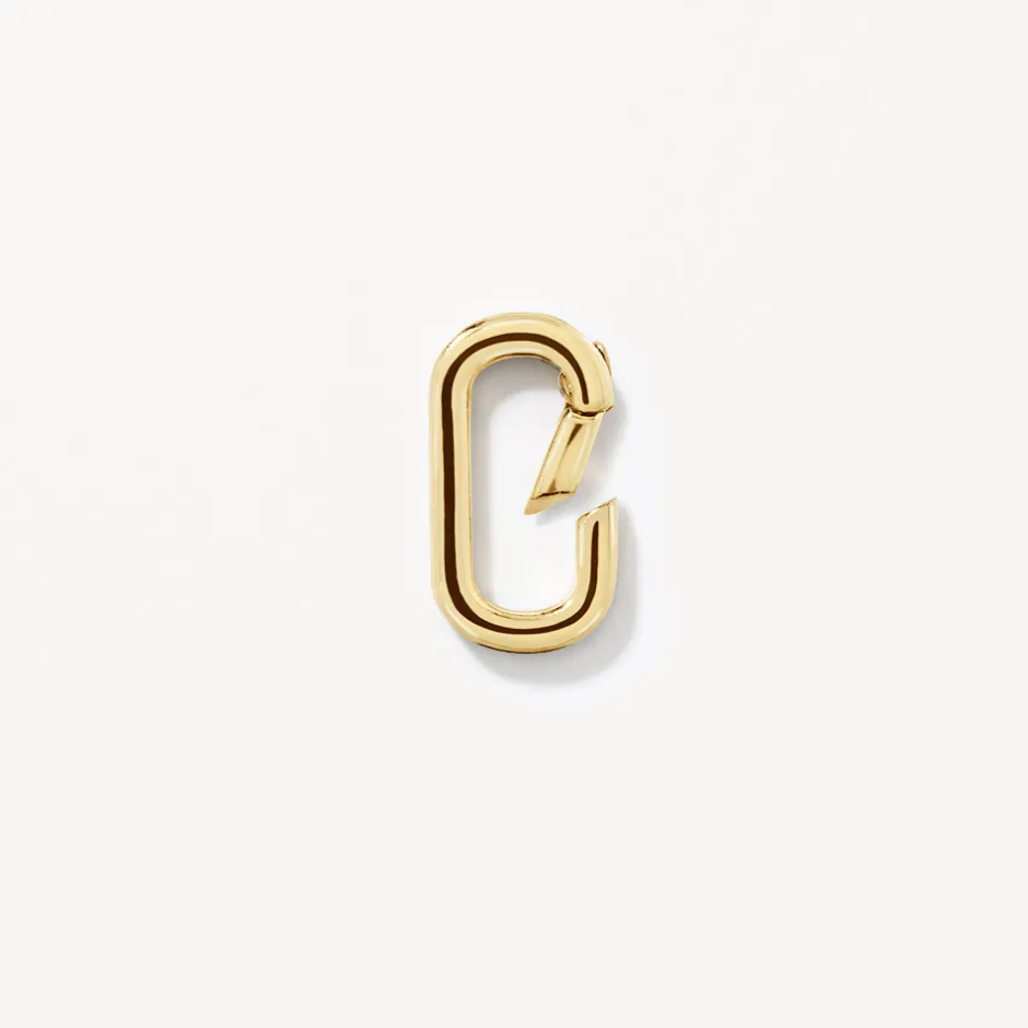 Online Square Boyfriend Paperclip Chain Necklace in Gold Gifts For Him | 18k Fine Gold Plated