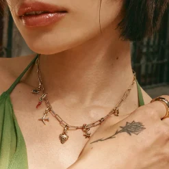 Fashion Starfish Charm Pendant in Gold Symbolic Jewellery | 18k Fine Gold Plated