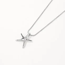 Hot Starfish Pendant Necklace in Silver Symbolic Jewellery | Under $150