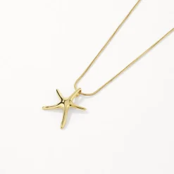 Discount Starfish Pendant Necklace in Gold Symbolic Jewellery | Necklaces & Pendants