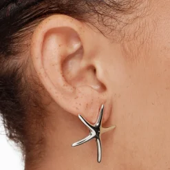 Clearance Starfish Stud Earrings in Silver Symbolic Jewellery | Under $150