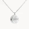 Sale Sun And Moon Pendant Necklace in Silver Gifts For Her | 925 Sterling Silver