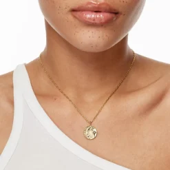 Clearance Sun And Moon Pendant Necklace in Gold Gifts For Her | 18k Fine Gold Plated
