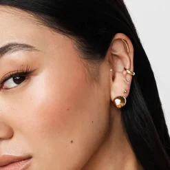 Best Triple Ball Stud Earrings in 10k Gold 10k Gold | Earrings