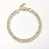 Outlet Two Tone Cuban Chain Bracelet in Gold 18k Fine Gold Plated | Bracelets & Bangles