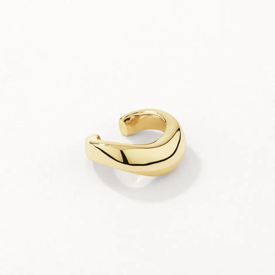 Discount Wave Ear Cuff in Gold 18k Fine Gold Plated | Earrings
