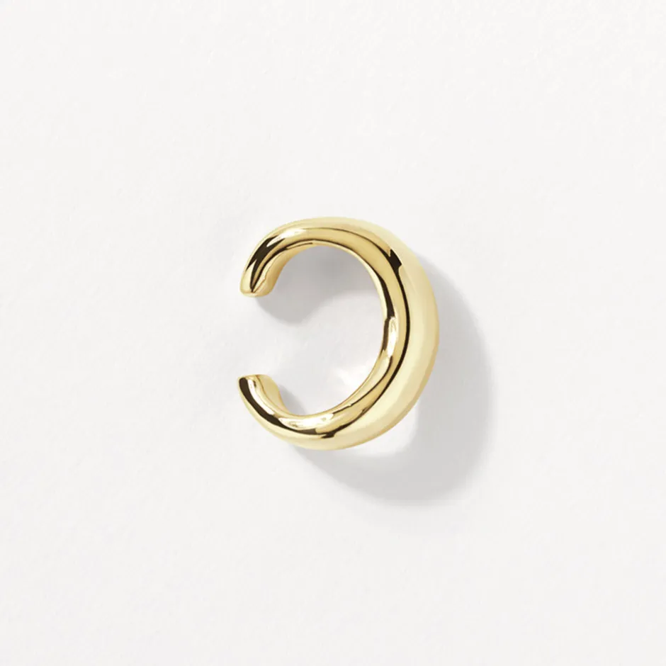 Discount Wave Ear Cuff in Gold 18k Fine Gold Plated | Earrings