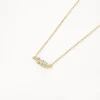 Discount White Topaz Pendant Necklace in Gold Natural Gemstones | 18k Fine Gold Plated