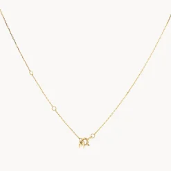 Clearance White Topaz Round Bezel Necklace in 10k Gold Natural Gemstones | Necklaces & Pendants