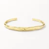 Fashion White Zircon Polka Dot Bangle in Gold Gifts For Her | Natural Gemstones