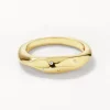 Sale White Zircon Polka Dot Ring in Gold Natural Gemstones | 18k Fine Gold Plated