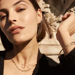 Hot Wire Paperclip Chain Bracelet in Gold 18k Fine Gold Plated | Bracelets & Bangles